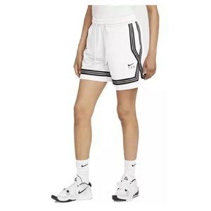 Nike Dri-FIT Fly Crossover White Shorts Girls Medium